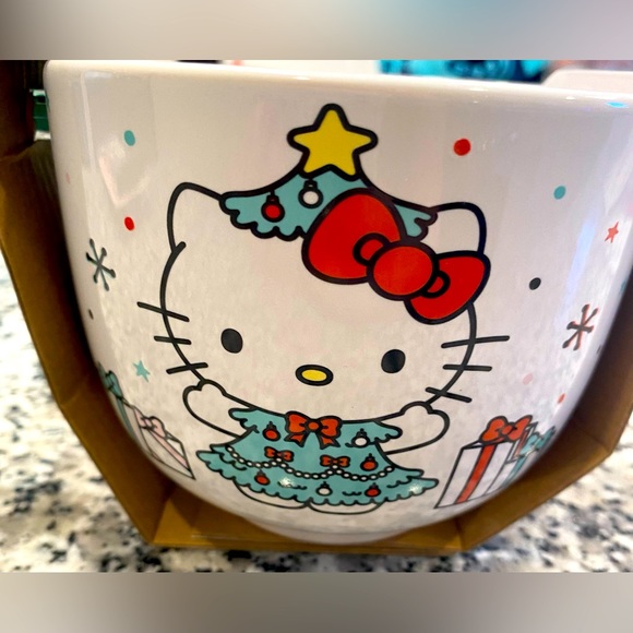 Hello Kitty Ceramic Bowl with Chopsticks - Picture 2 of 6